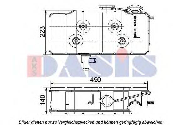 AKS DASIS 401020N Компенсационный бак, охлаждающая жидкость