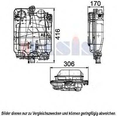 AKS DASIS 404000N Компенсационный бак, охлаждающая жидкость