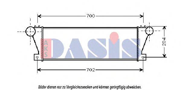AKS DASIS 407190N Интеркулер