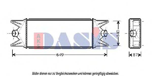 AKS DASIS 407240N Интеркулер