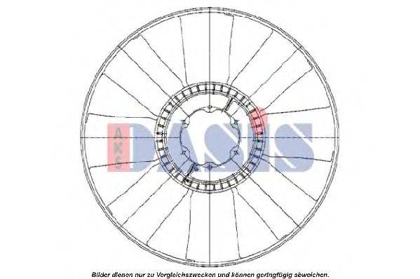 AKS DASIS 408006N Крыльчатка вентилятора, охлаждение двигателя