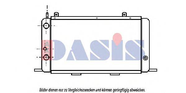 AKS DASIS 480009N Радиатор, охлаждение двигателя
