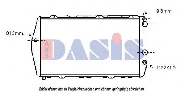 AKS DASIS 480060N Радиатор, охлаждение двигателя