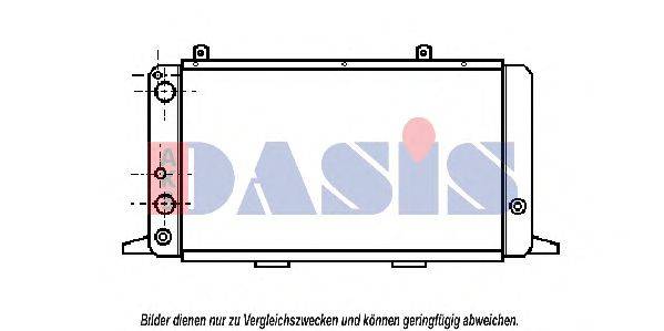 AKS DASIS 480250N Радиатор, охлаждение двигателя