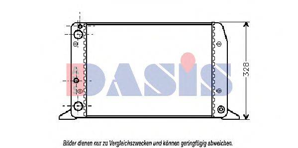 AKS DASIS 480490N Радиатор, охлаждение двигателя