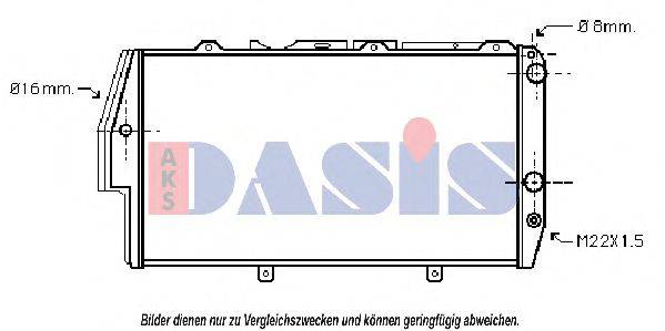 AKS DASIS 480510N Радиатор, охлаждение двигателя