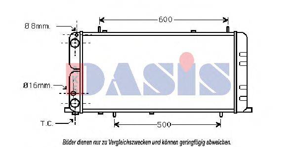 AKS DASIS 480710N Радиатор, охлаждение двигателя