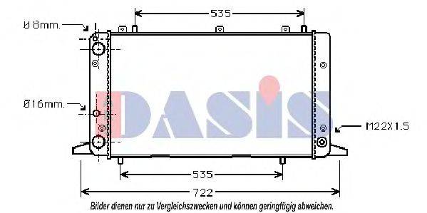 AKS DASIS 481060N Радиатор, охлаждение двигателя