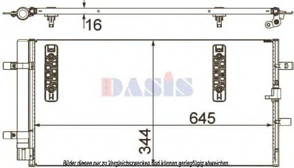 AKS DASIS 482018N Конденсатор, кондиционер