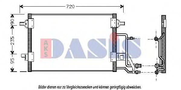 AKS DASIS 482210N Конденсатор, кондиционер