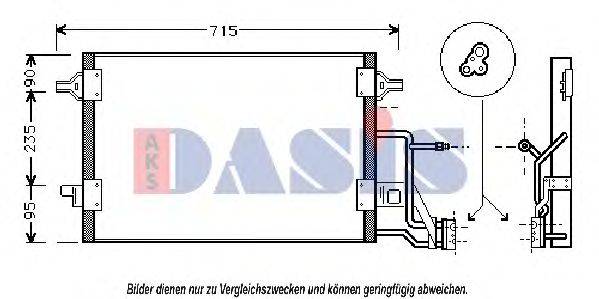 AKS DASIS 482240N Конденсатор, кондиционер