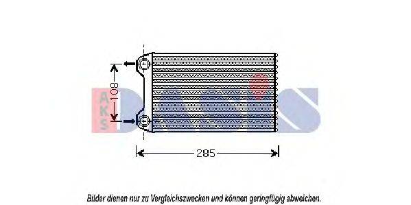 AKS DASIS 489006N Теплообменник, отопление салона
