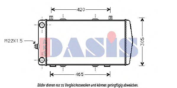 AKS DASIS 490002N Радиатор, охлаждение двигателя