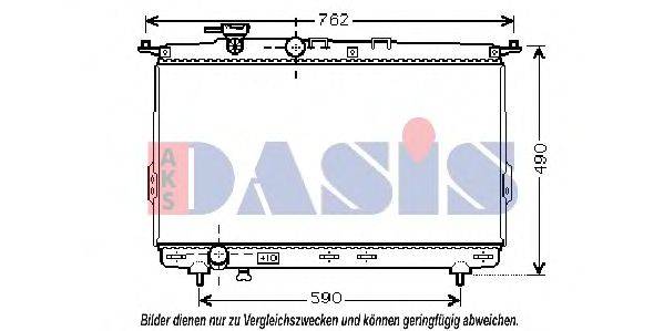 AKS DASIS 510033N Радиатор, охлаждение двигателя