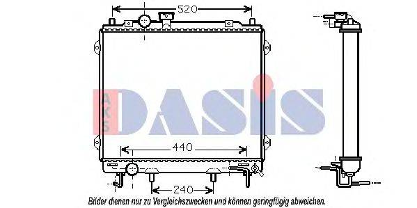AKS DASIS 510039N Радиатор, охлаждение двигателя