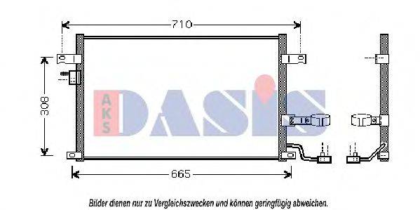 AKS DASIS 512021N Конденсатор, кондиционер