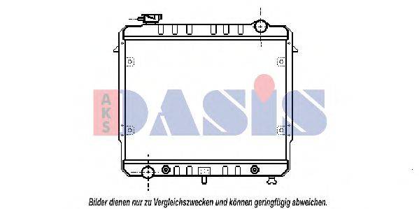 AKS DASIS 520010N Радиатор, охлаждение двигателя