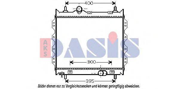 AKS DASIS 520044N Радиатор, охлаждение двигателя