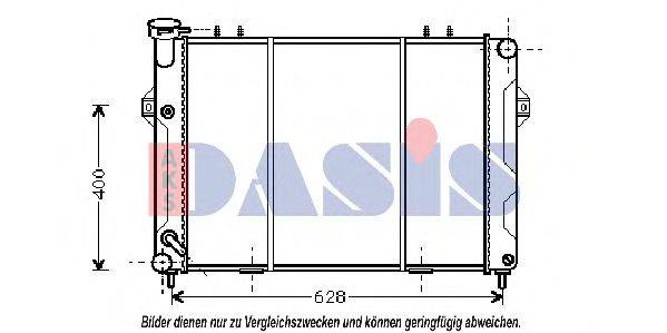 AKS DASIS 520480N Радиатор, охлаждение двигателя