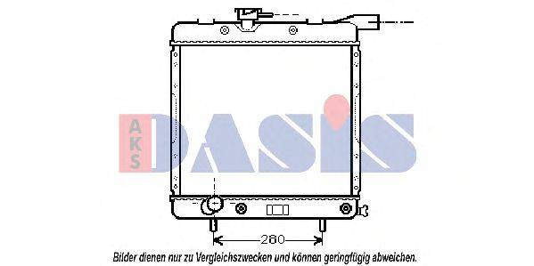 AKS DASIS 520730N Радиатор, охлаждение двигателя