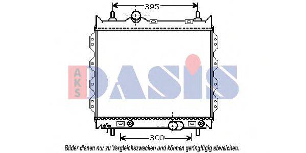 AKS DASIS 520760N Радиатор, охлаждение двигателя