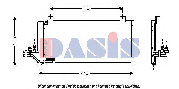 AKS DASIS 522030N Конденсатор, кондиционер