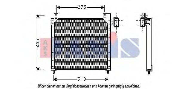 AKS DASIS 522170N Конденсатор, кондиционер