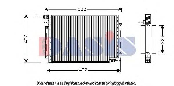 AKS DASIS 522390N Конденсатор, кондиционер