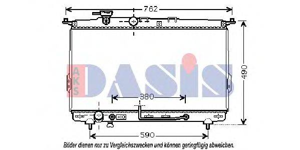 AKS DASIS 560024N Радиатор, охлаждение двигателя