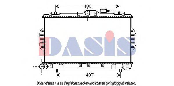 AKS DASIS 560340N Радиатор, охлаждение двигателя