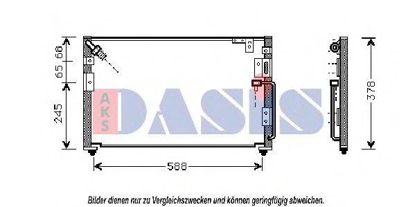 AKS DASIS 562160N Конденсатор, кондиционер