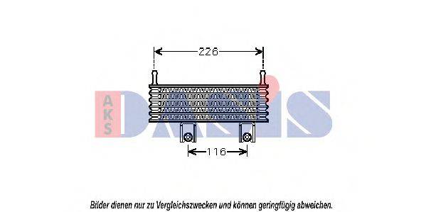 AKS DASIS 566001N масляный радиатор, двигательное масло
