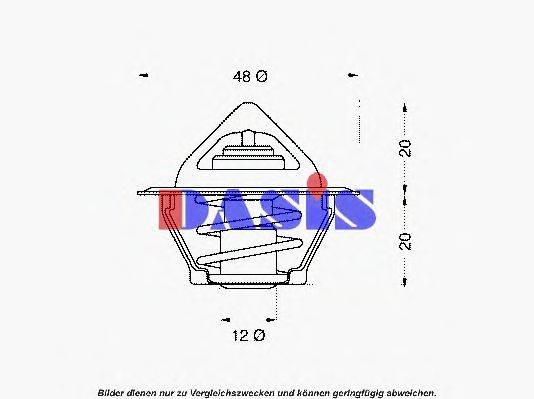 AKS DASIS 750383N Термостат, охлаждающая жидкость