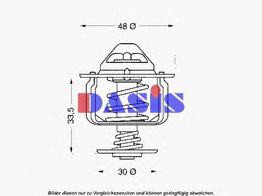 AKS DASIS 750646N Термостат, охлаждающая жидкость