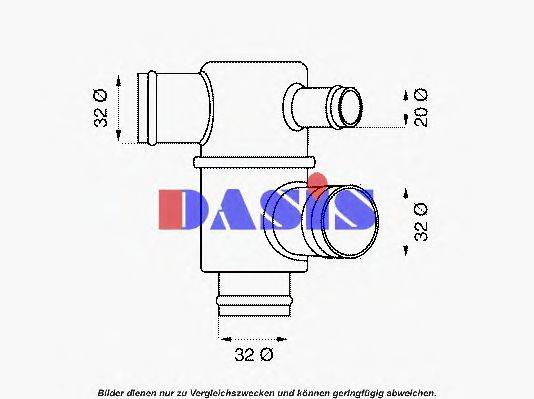 AKS DASIS 750891N Термостат, охлаждающая жидкость