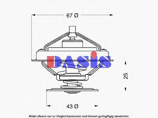 AKS DASIS 750909N Термостат, охлаждающая жидкость