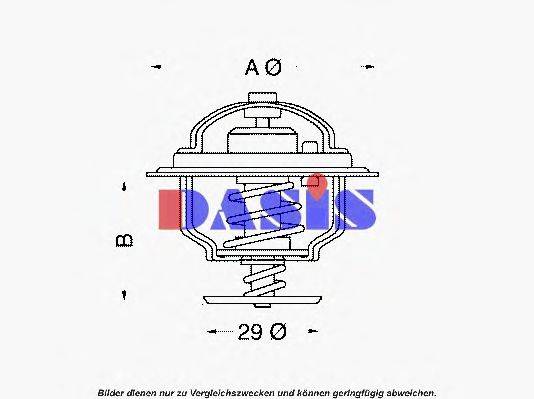AKS DASIS 750922N Термостат, охлаждающая жидкость