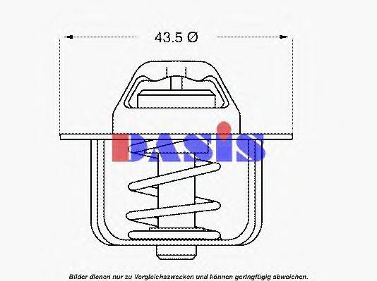 AKS DASIS 751786N Термостат, охлаждающая жидкость