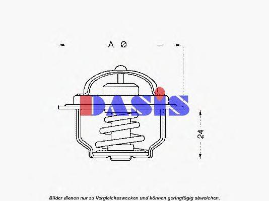 AKS DASIS 751792N Термостат, охлаждающая жидкость