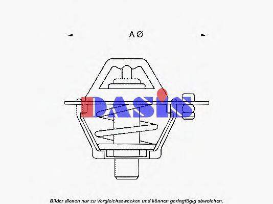 AKS DASIS 751803N Термостат, охлаждающая жидкость