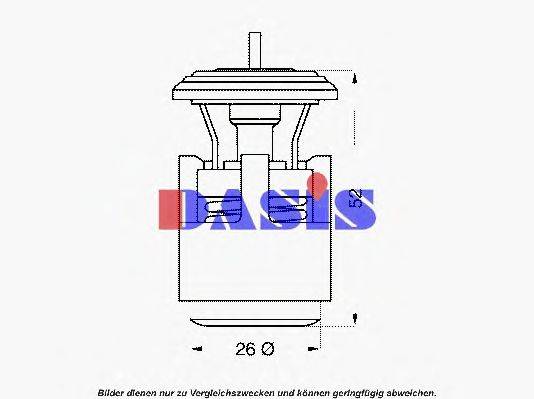 AKS DASIS 751818N Термостат, охлаждающая жидкость