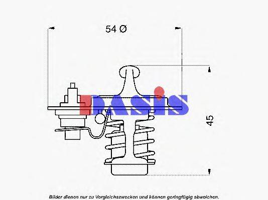 AKS DASIS 751848N Термостат, охлаждающая жидкость