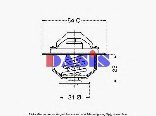 AKS DASIS 751894N Термостат, охлаждающая жидкость