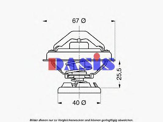 AKS DASIS 751904N Термостат, охлаждающая жидкость