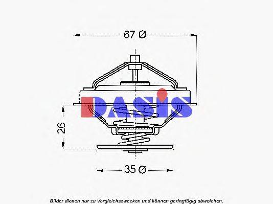 AKS DASIS 751932N Термостат, охлаждающая жидкость