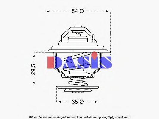 AKS DASIS 751940N Термостат, охлаждающая жидкость