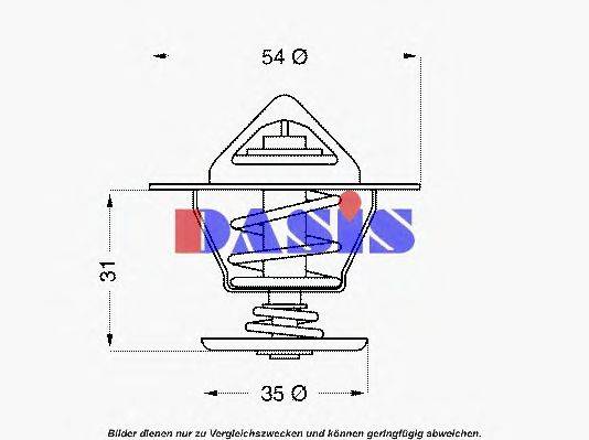 AKS DASIS 751945N Термостат, охлаждающая жидкость