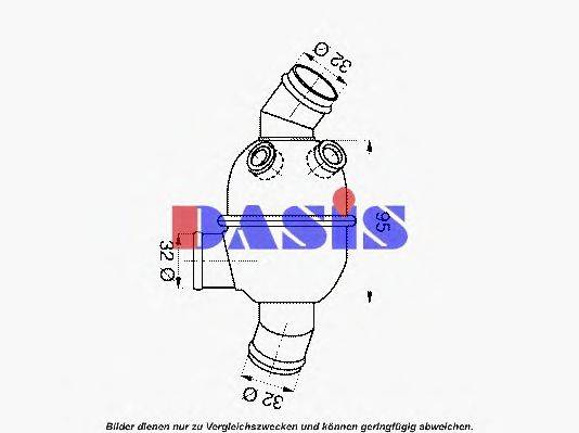 AKS DASIS 751955N Термостат, охлаждающая жидкость