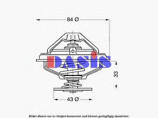 AKS DASIS 751970N Термостат, охлаждающая жидкость