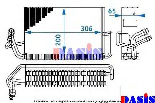 AKS DASIS 820141N Испаритель, кондиционер